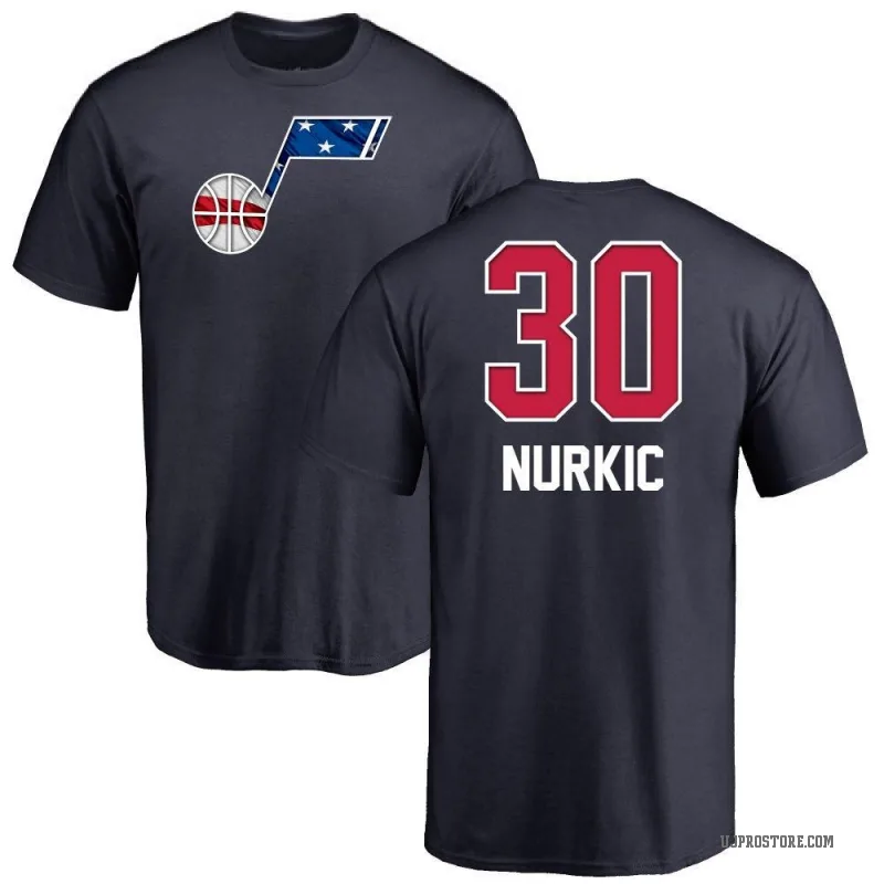 Jusuf Nurkic Men's Navy Utah Jazz Name and Number Banner Wave T-Shirt
