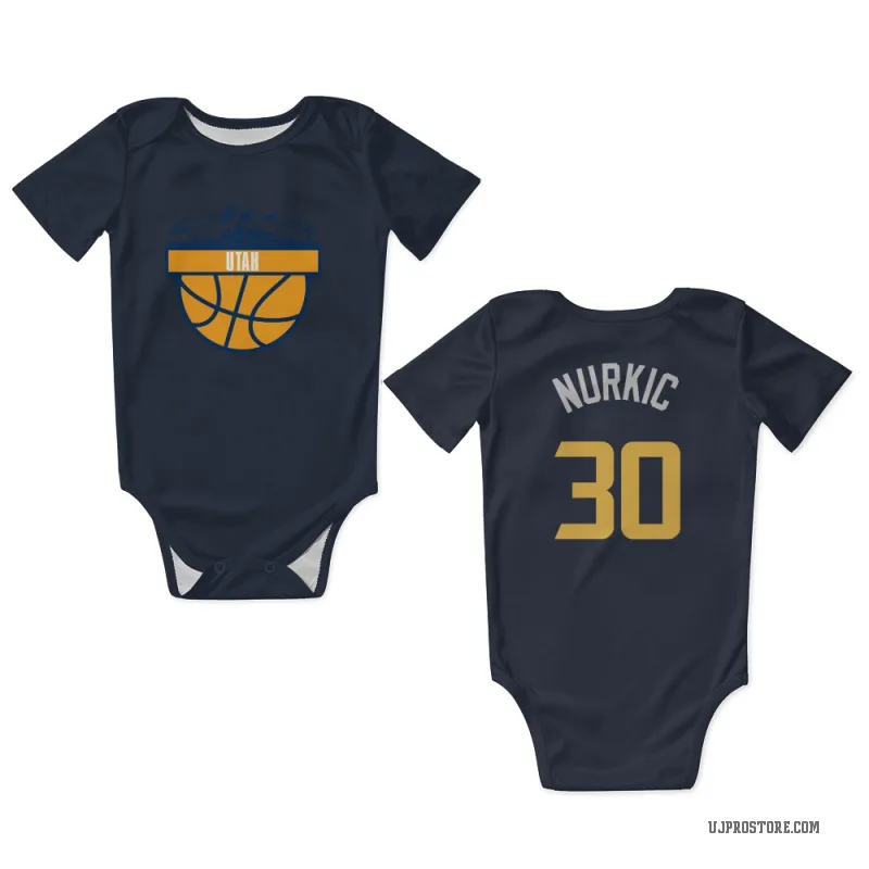 Jusuf Nurkic  Navy Utah Jazz  Newborn & Infant Bodysuit
