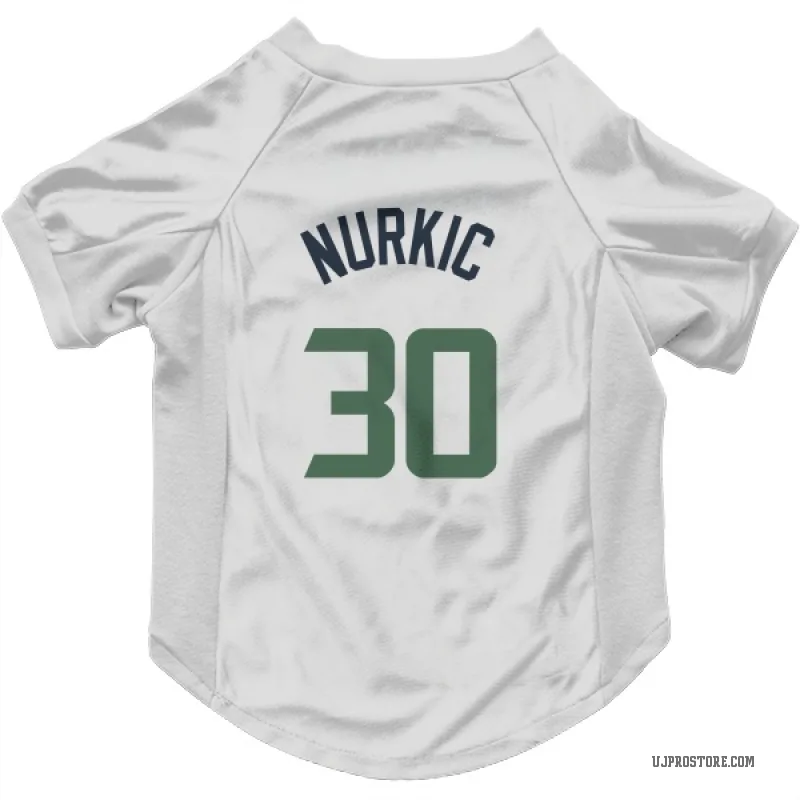 Jusuf Nurkic  White Utah Jazz  Cat & Dog Pet Jersey