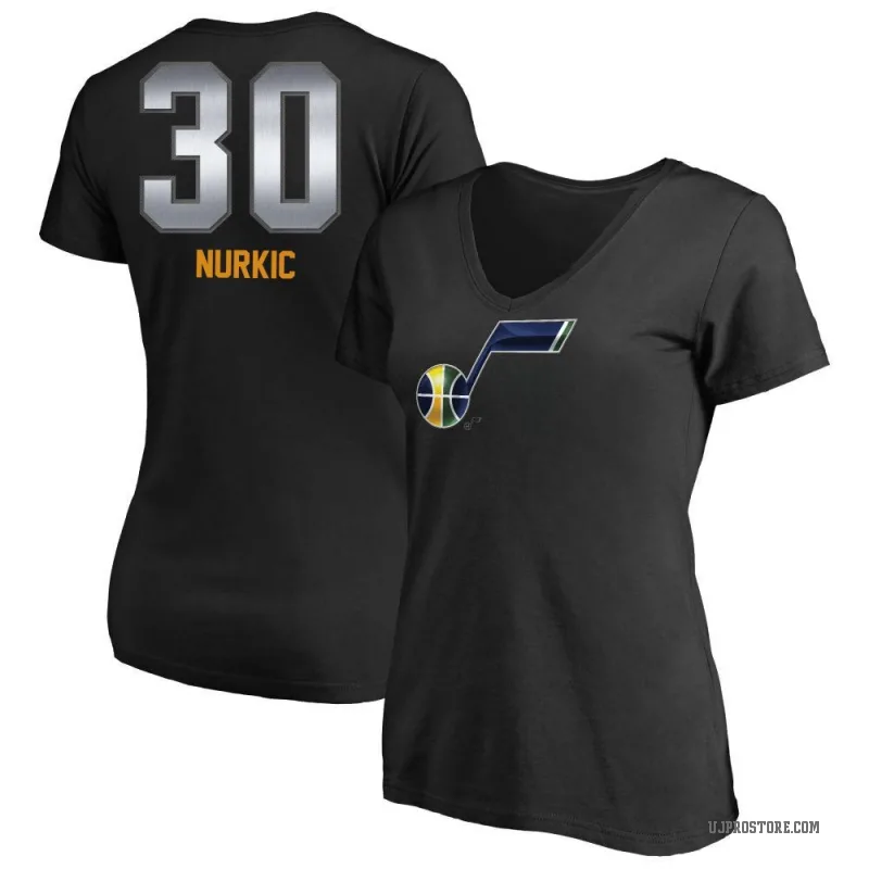 Jusuf Nurkic Women's Black Utah Jazz Midnight Mascot T-Shirt