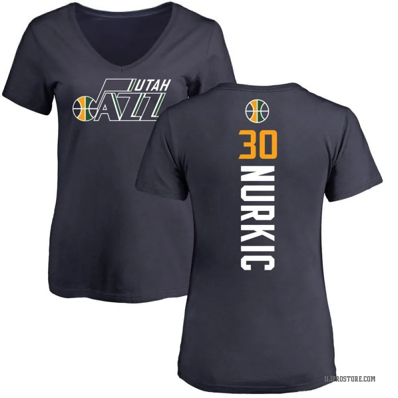 Jusuf Nurkic Women's Navy Utah Jazz Backer T-Shirt