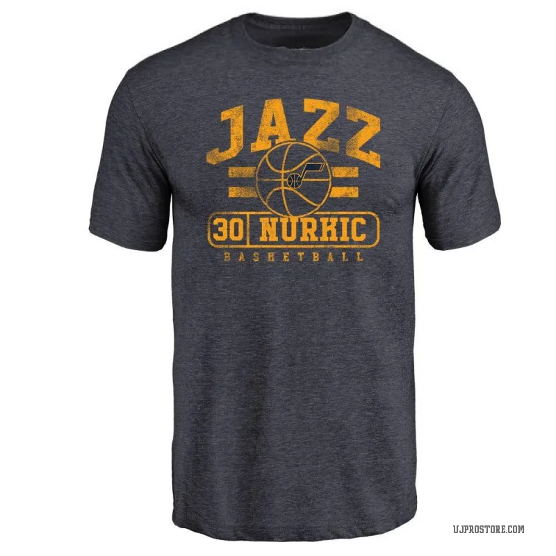 Jusuf Nurkic Youth Navy Utah Jazz Baseline T-Shirt