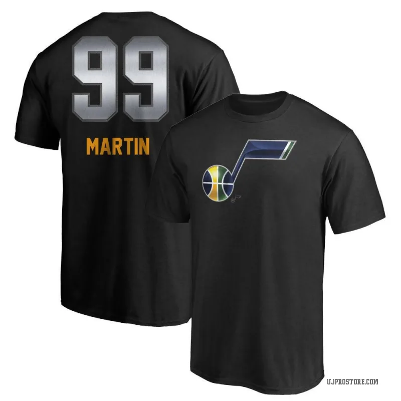 KJ Martin Men's Black Utah Jazz Midnight Mascot T-Shirt