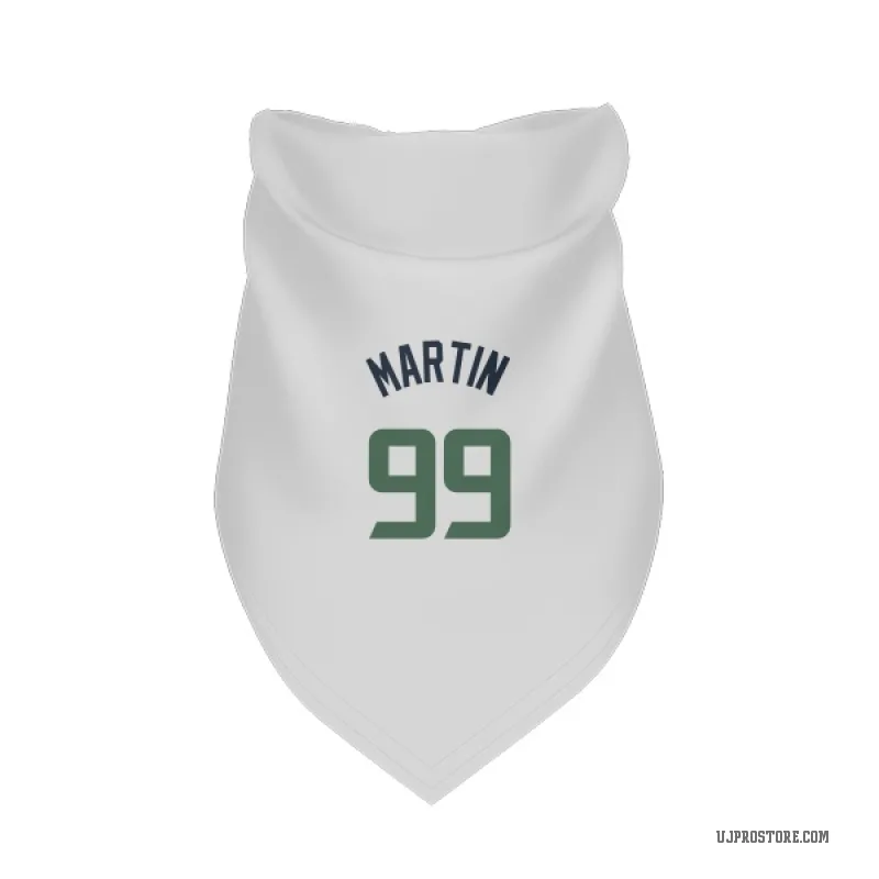 KJ Martin  White Utah Jazz  Cat & Dog Pet Bandana