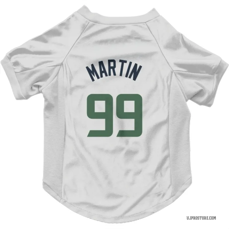 KJ Martin  White Utah Jazz  Cat & Dog Pet Jersey