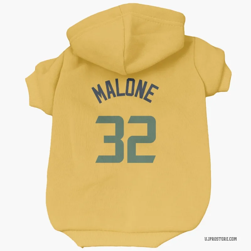 Karl Malone  Gold Utah Jazz  Cat & Dog Pet Hoodie