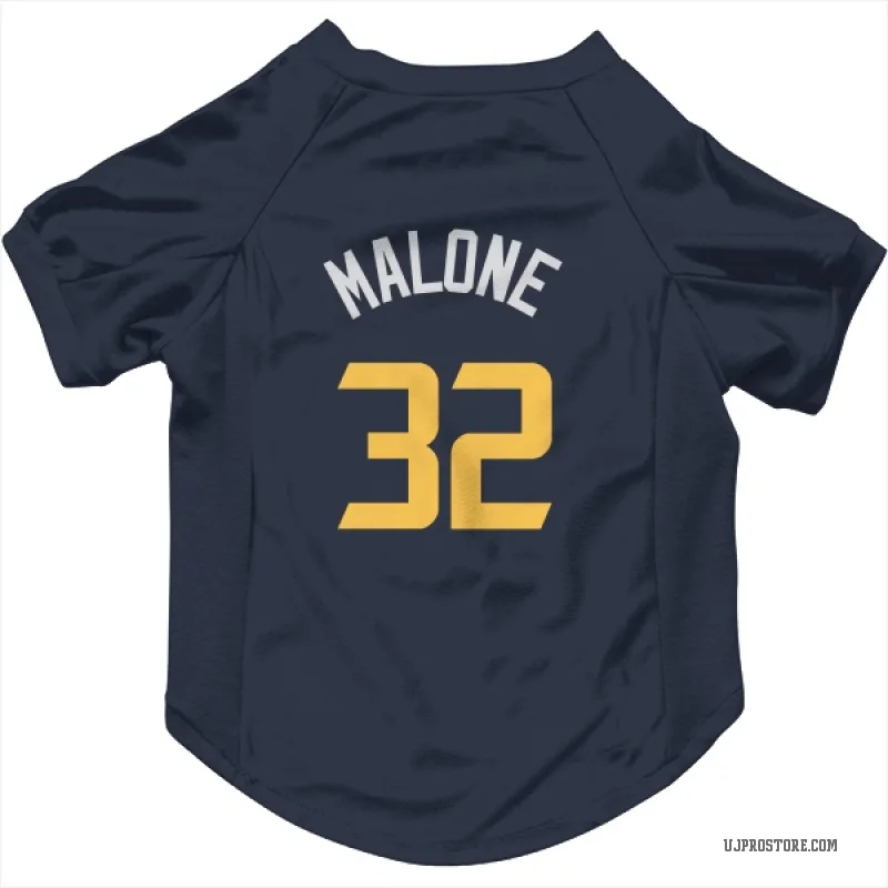Karl Malone  Navy Utah Jazz  Cat & Dog Pet Jersey