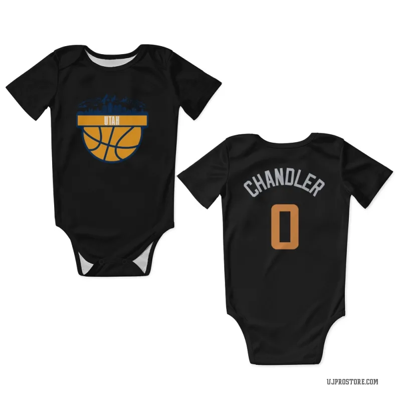 Kennedy Chandler  Black Utah Jazz  Newborn & Infant Bodysuit