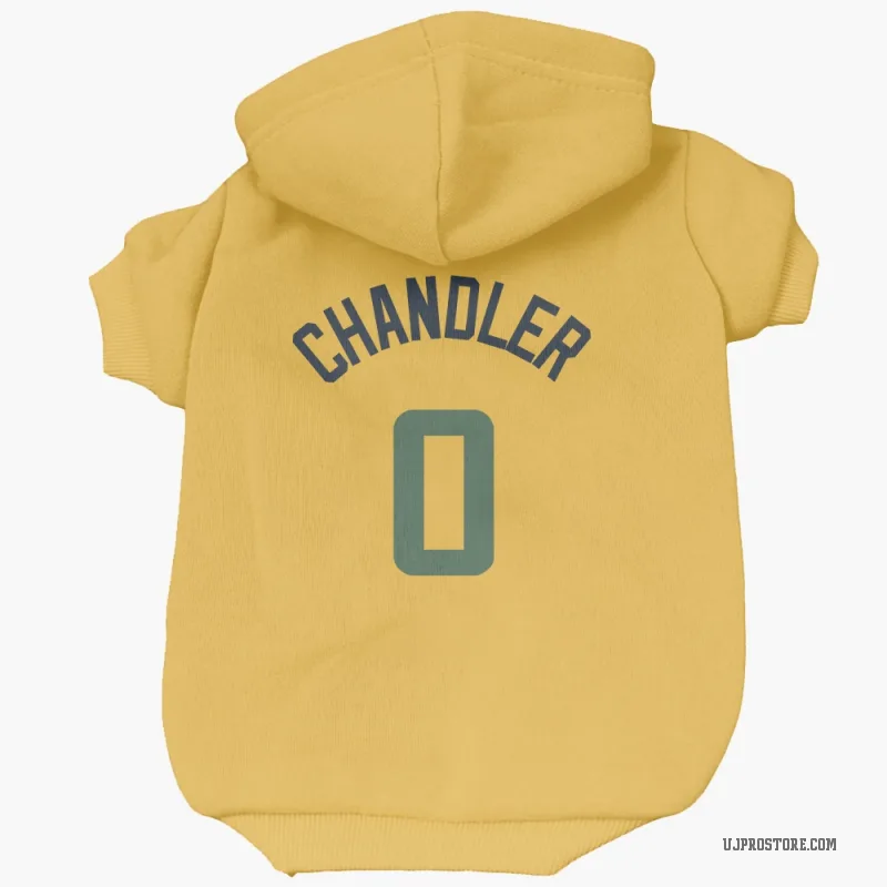 Kennedy Chandler  Gold Utah Jazz  Cat & Dog Pet Hoodie