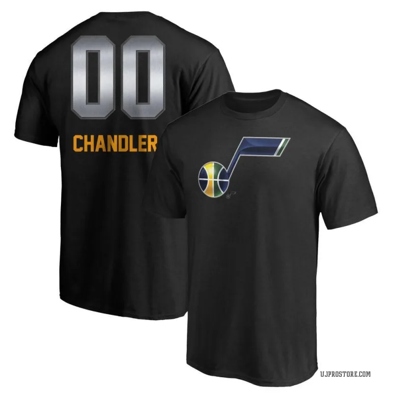 Kennedy Chandler Men's Black Utah Jazz Midnight Mascot T-Shirt