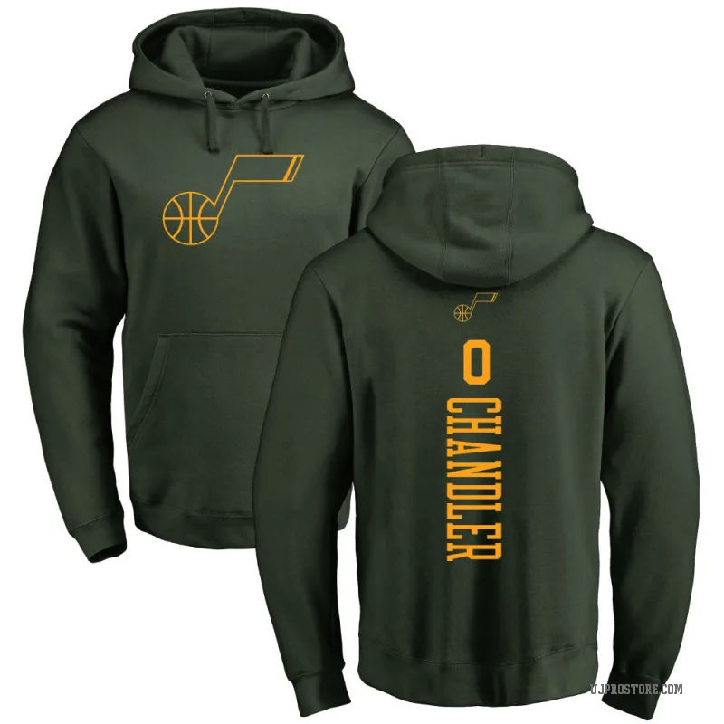 Kennedy Chandler Men's Green Utah Jazz Branded One Color Backer Pullover Hoodie
