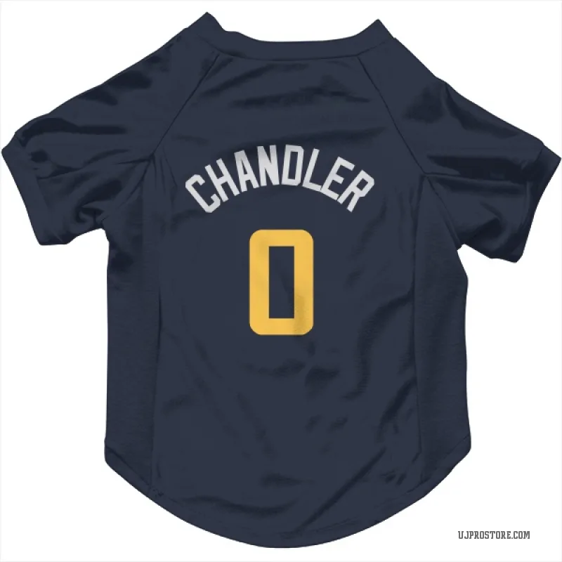 Kennedy Chandler  Navy Utah Jazz  Cat & Dog Pet Jersey