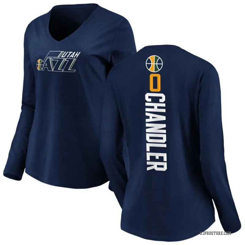 Kennedy Chandler Women's Navy Utah Jazz Backer Long Sleeve T-Shirt