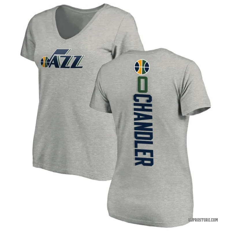 Kennedy Chandler Women's Utah Jazz Ash Backer T-Shirt