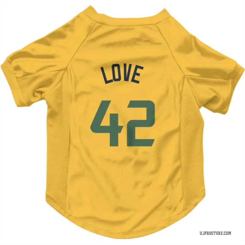 Kevin Love  Gold Utah Jazz  Cat & Dog Pet Jersey