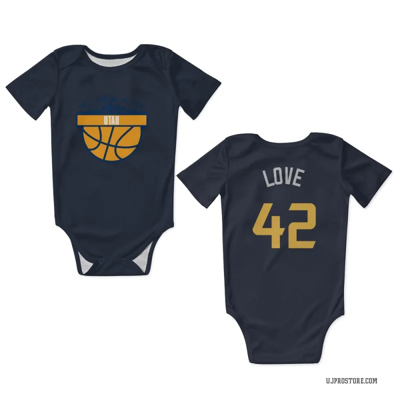Kevin Love  Navy Utah Jazz  Newborn & Infant Bodysuit