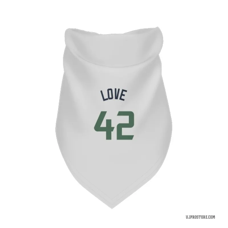 Kevin Love  White Utah Jazz  Cat & Dog Pet Bandana