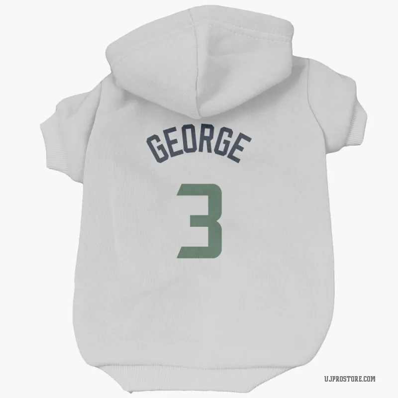 Keyonte George  White Utah Jazz  Cat & Dog Pet Hoodie