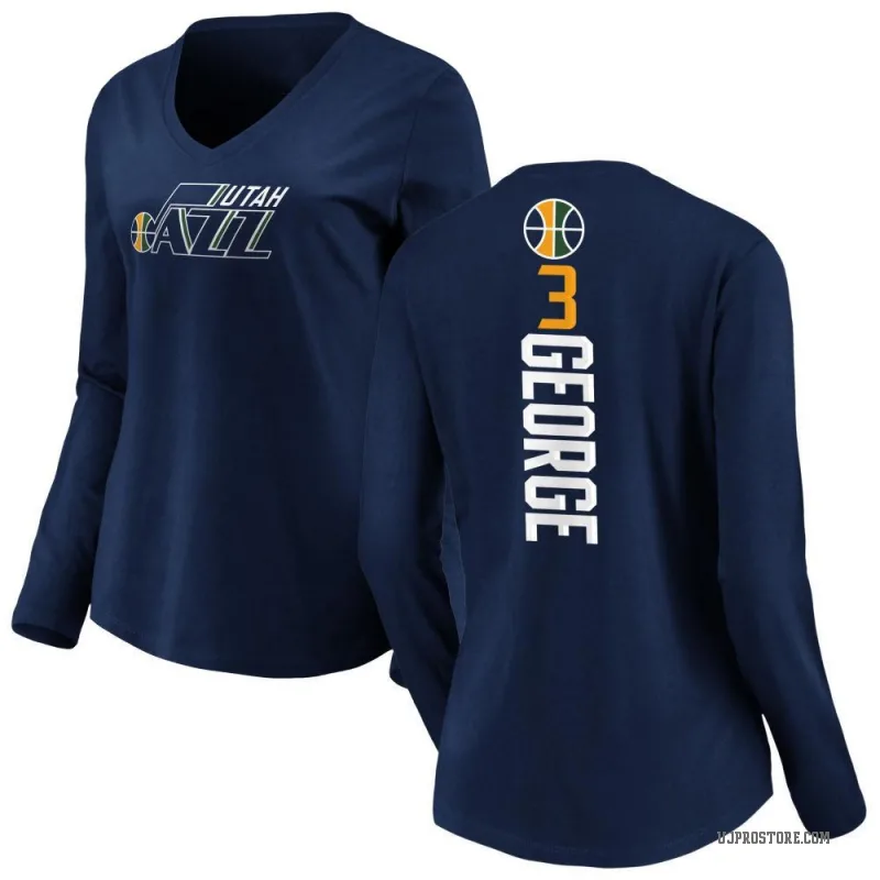 Keyonte George Women's Navy Utah Jazz Backer Long Sleeve T-Shirt