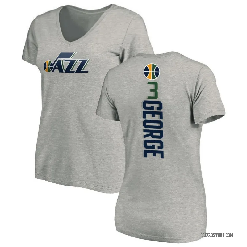 Keyonte George Women's Utah Jazz Ash Backer T-Shirt