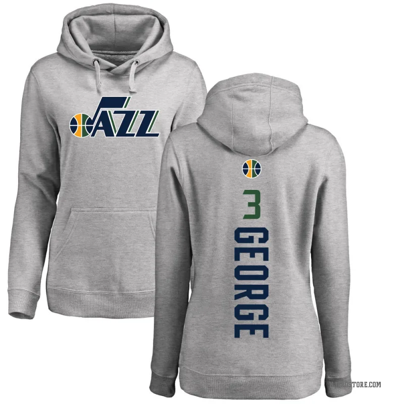 Keyonte George Women's Utah Jazz Branded Ash Backer Pullover Hoodie