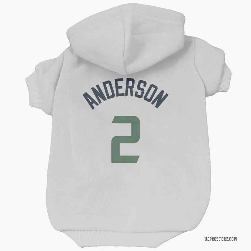 Kyle Anderson  White Utah Jazz  Cat & Dog Pet Hoodie