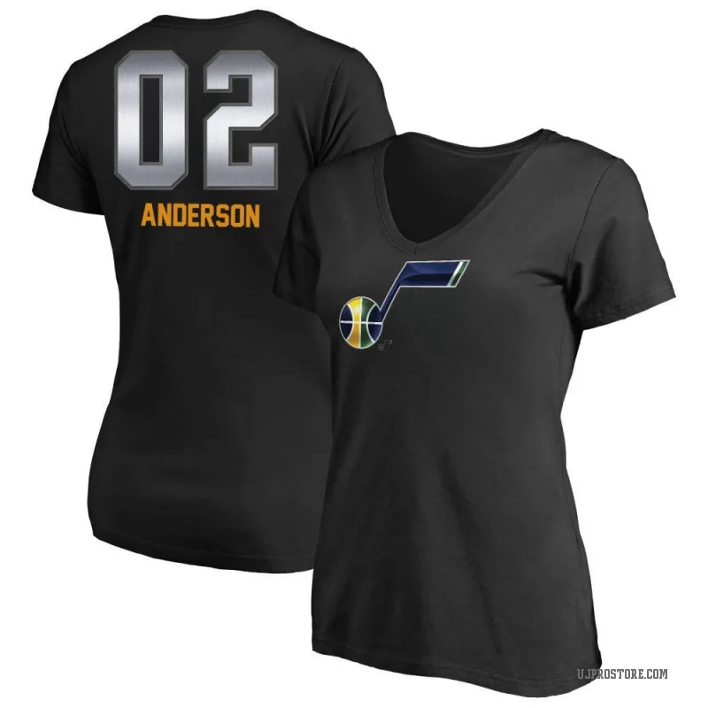 Kyle Anderson Women's Black Utah Jazz Midnight Mascot T-Shirt