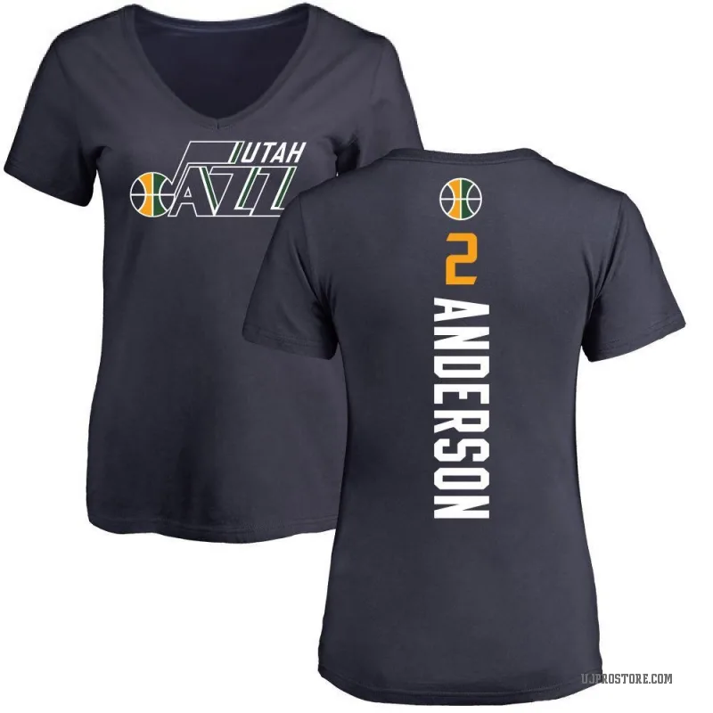 Kyle Anderson Women's Navy Utah Jazz Backer T-Shirt