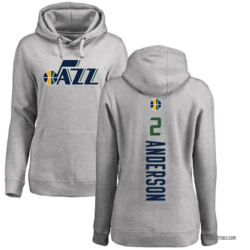 Kyle Anderson Women's Utah Jazz Branded Ash Backer Pullover Hoodie