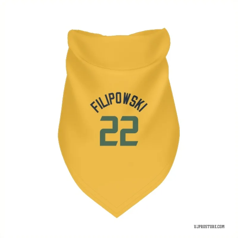 Kyle Filipowski  Gold Utah Jazz  Cat & Dog Pet Bandana