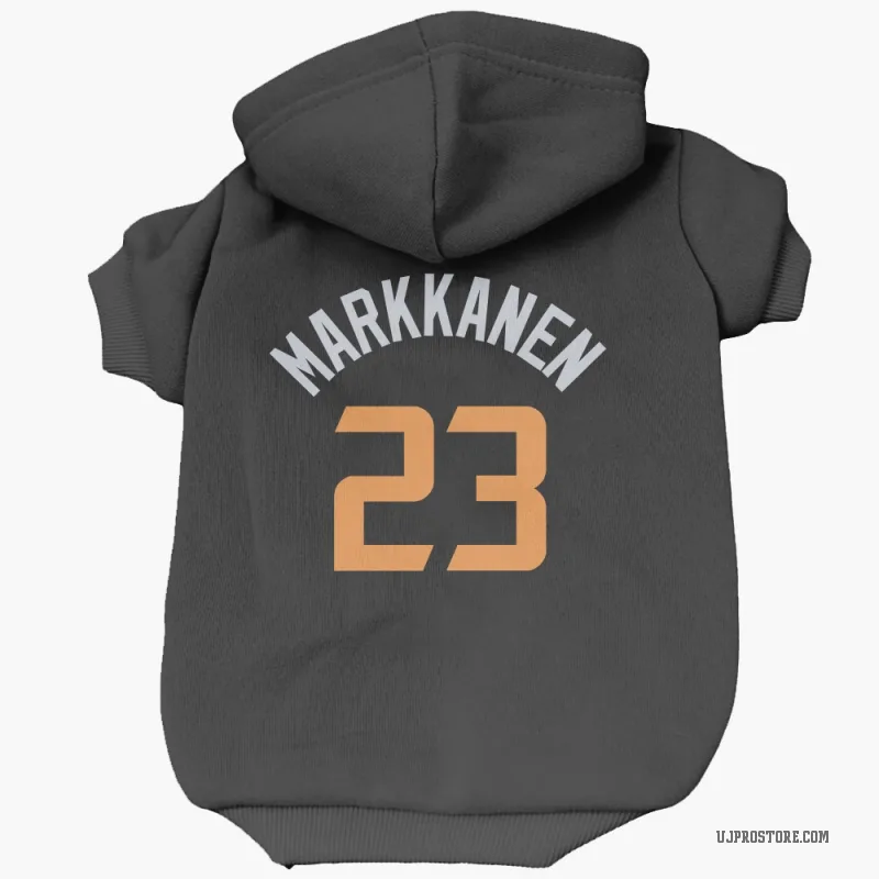 Lauri Markkanen  Black Utah Jazz  Cat & Dog Pet Hoodie