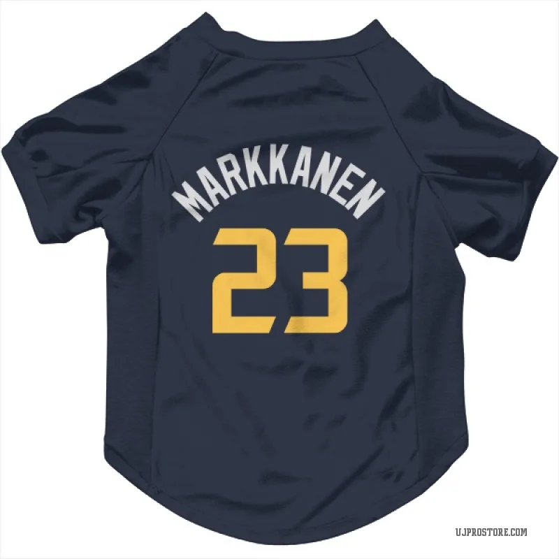 Lauri Markkanen  Navy Utah Jazz  Cat & Dog Pet Jersey