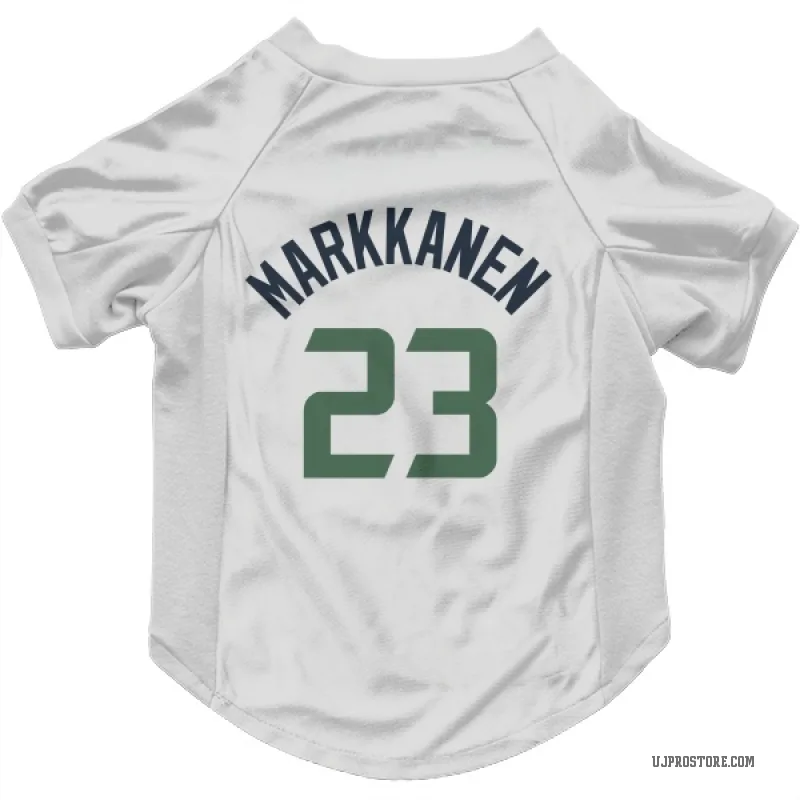 Lauri Markkanen  White Utah Jazz  Cat & Dog Pet Jersey