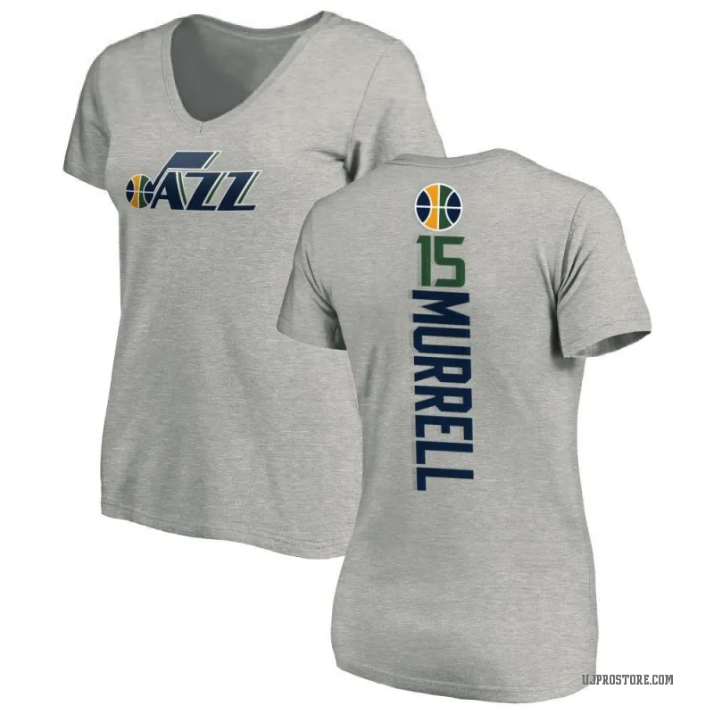 Matthew Murrell Women's Utah Jazz Ash Backer T-Shirt