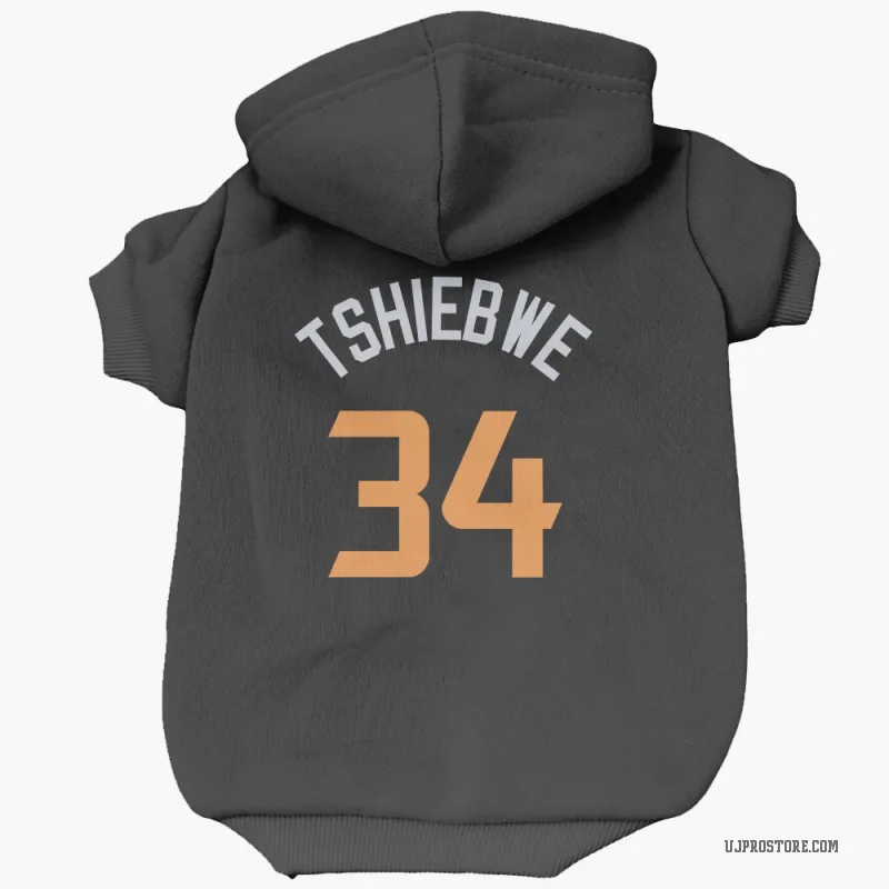 Oscar Tshiebwe  Black Utah Jazz  Cat & Dog Pet Hoodie