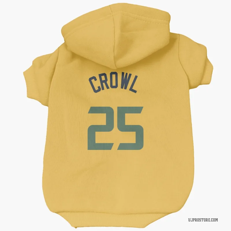Steve Crowl  Gold Utah Jazz  Cat & Dog Pet Hoodie