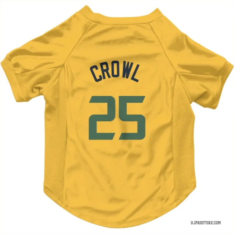 Steve Crowl  Gold Utah Jazz  Cat & Dog Pet Jersey