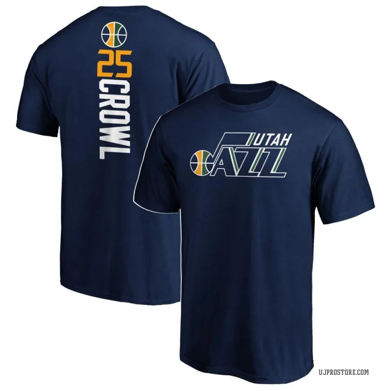 Steve Crowl Men's Navy Utah Jazz Backer T-Shirt
