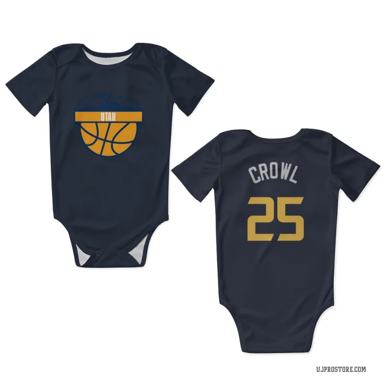 Steve Crowl  Navy Utah Jazz  Newborn & Infant Bodysuit