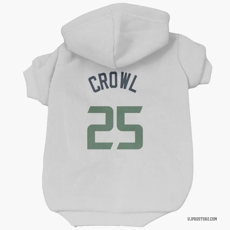 Steve Crowl  White Utah Jazz  Cat & Dog Pet Hoodie