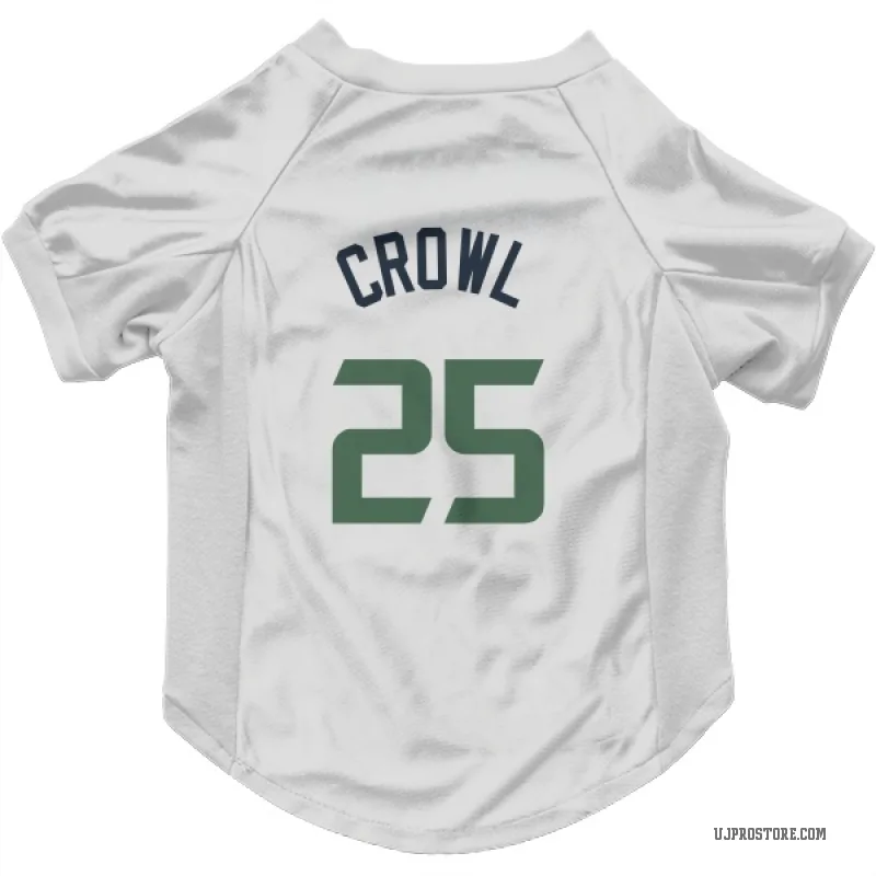 Steve Crowl  White Utah Jazz  Cat & Dog Pet Jersey