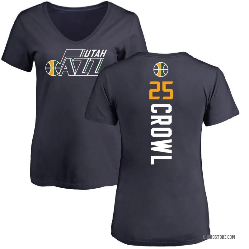 Steve Crowl Women's Navy Utah Jazz Backer T-Shirt
