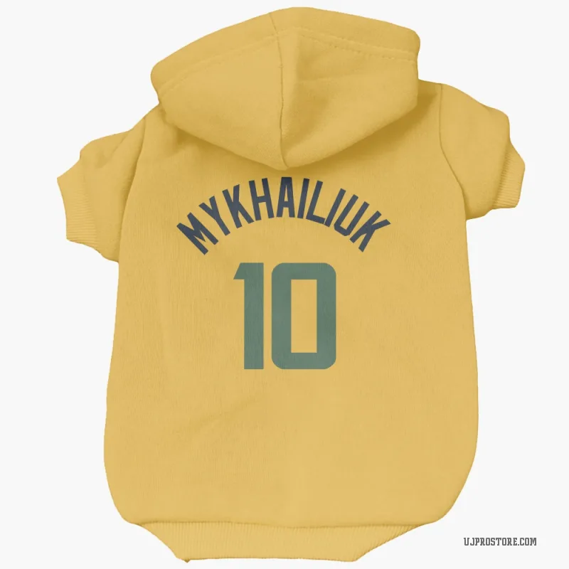 Svi Mykhailiuk  Gold Utah Jazz  Cat & Dog Pet Hoodie