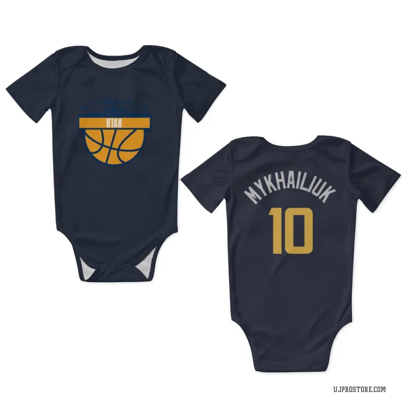 Svi Mykhailiuk  Navy Utah Jazz  Newborn & Infant Bodysuit