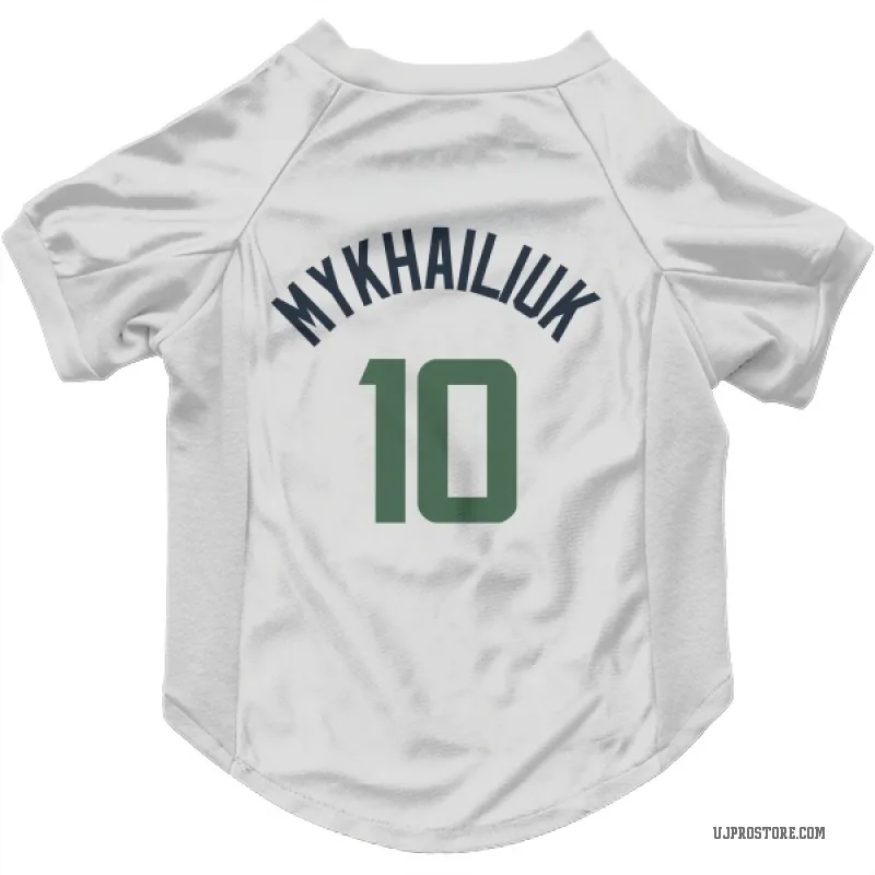 Svi Mykhailiuk  White Utah Jazz  Cat & Dog Pet Jersey