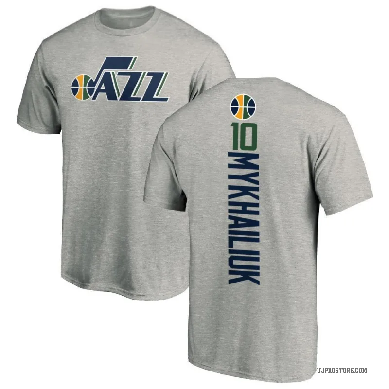 Svi Mykhailiuk Youth Utah Jazz Ash Backer T-Shirt