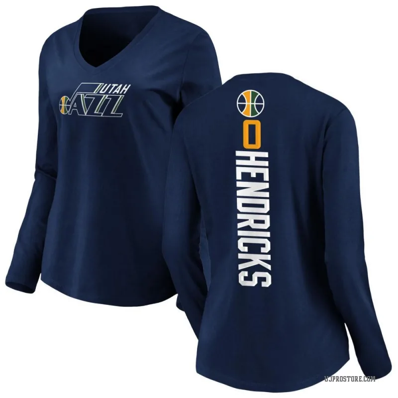 Taylor Hendricks Women's Navy Utah Jazz Backer Long Sleeve T-Shirt