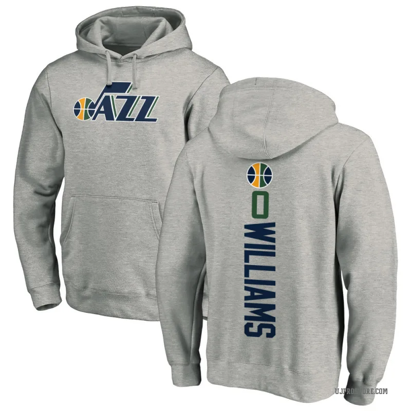 Vince Williams Jr. Men's Utah Jazz Branded Ash Backer Pullover Hoodie