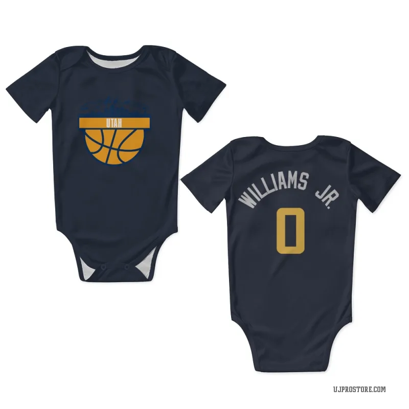 Vince Williams Jr.  Navy Utah Jazz  Newborn & Infant Bodysuit