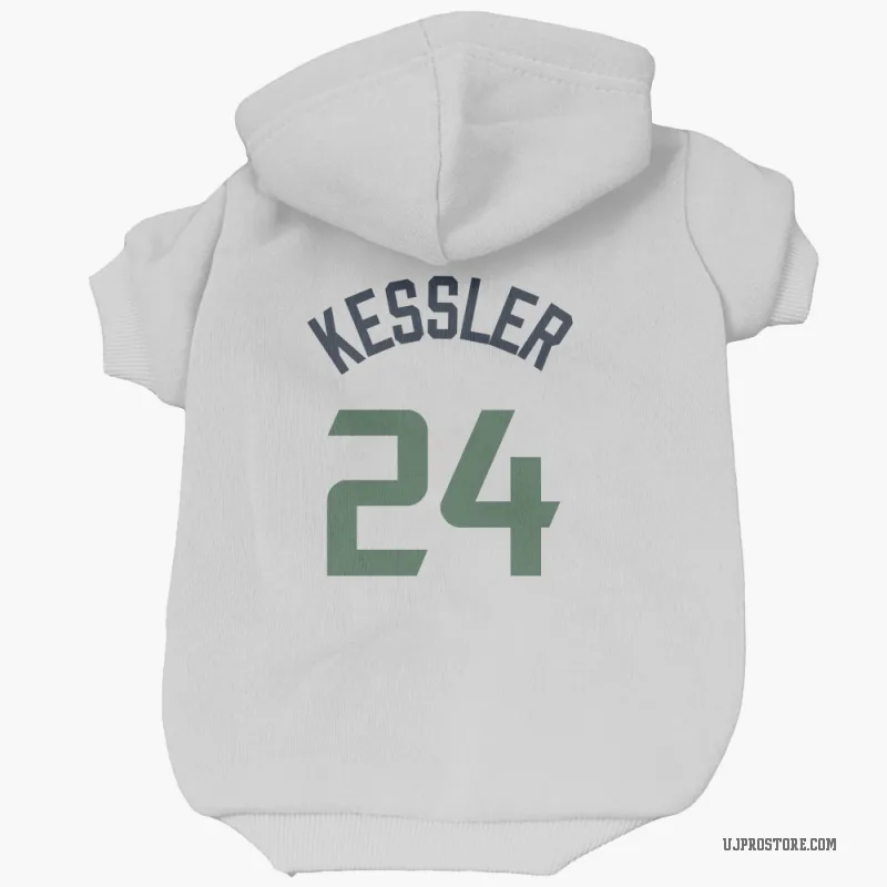 Walker Kessler  White Utah Jazz  Cat & Dog Pet Hoodie